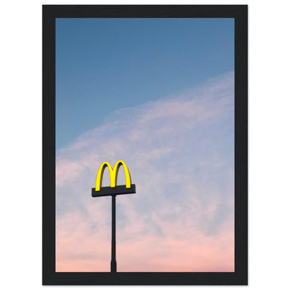 McDonald`s Sign Pastel Sunset