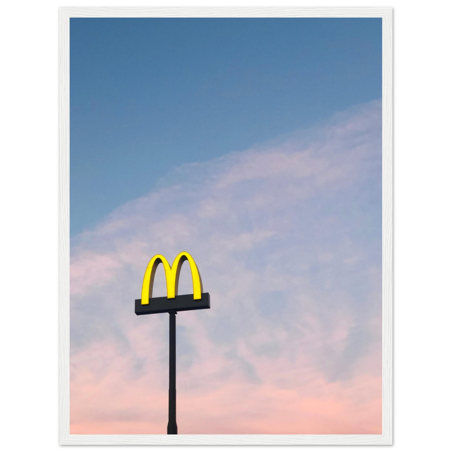 McDonald`s Sign Pastel Sunset