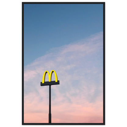 McDonald`s Sign Pastel Sunset