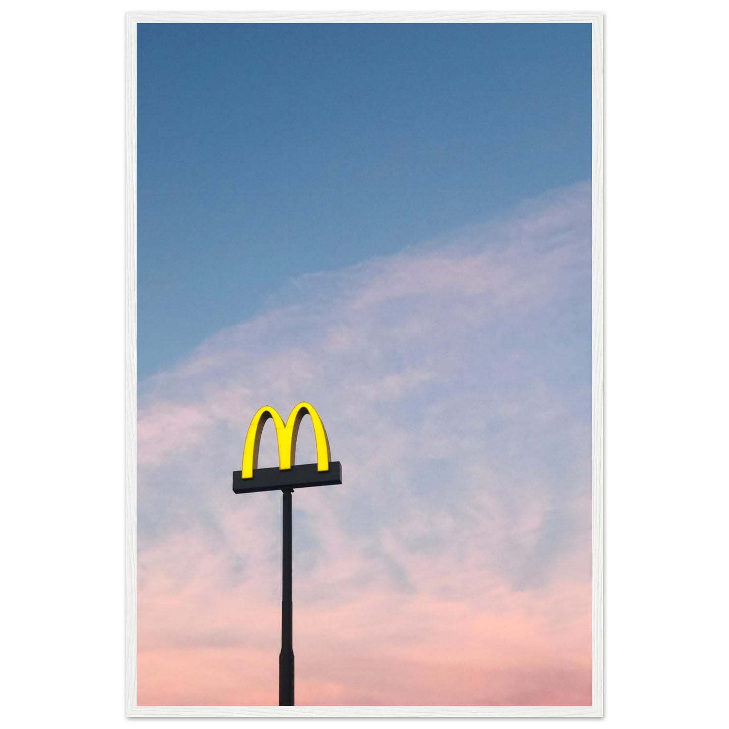 McDonald`s Sign Pastel Sunset