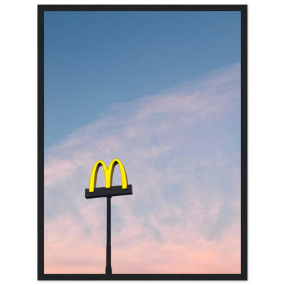 McDonald`s Sign Pastel Sunset