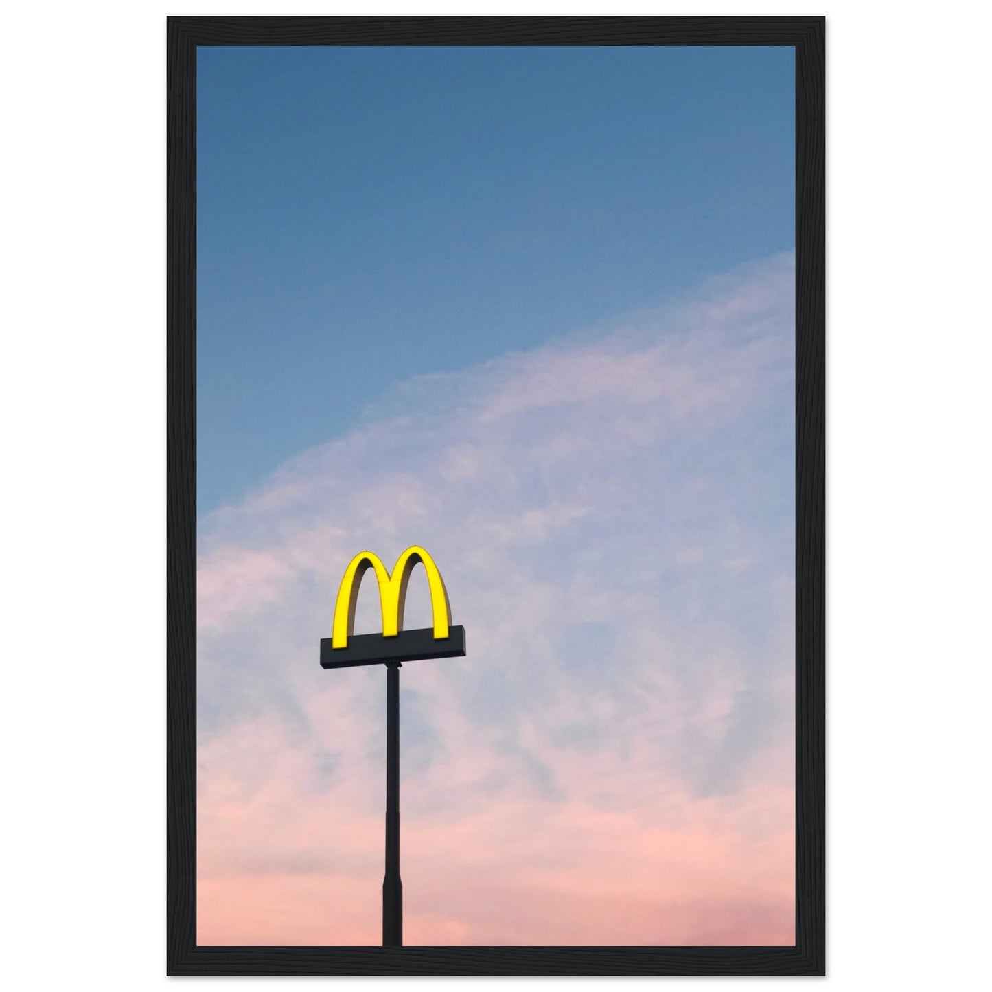 McDonald`s Sign Pastel Sunset