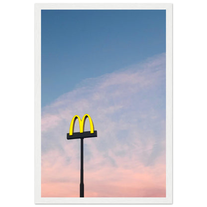 McDonald`s Sign Pastel Sunset