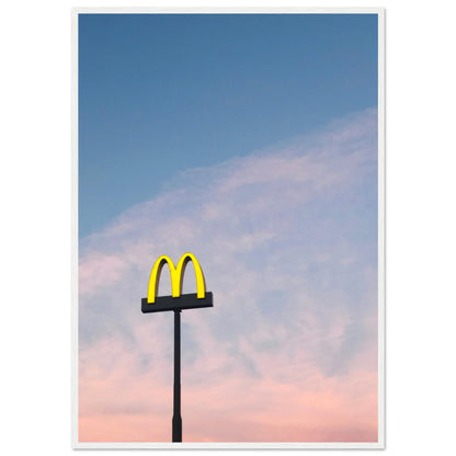 McDonald`s Sign Pastel Sunset