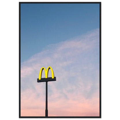 McDonald`s Sign Pastel Sunset