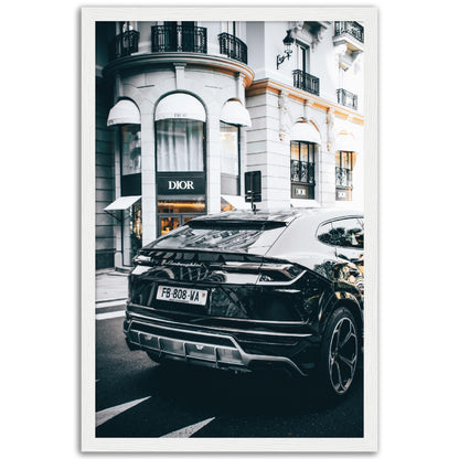 Black Lamborghini Urus Poster