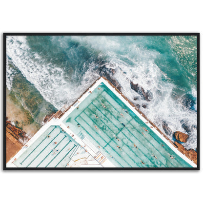 Aerial Bondi Beach Pool Poster