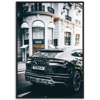 Black Lamborghini Urus Poster