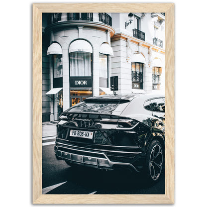 Black Lamborghini Urus Poster