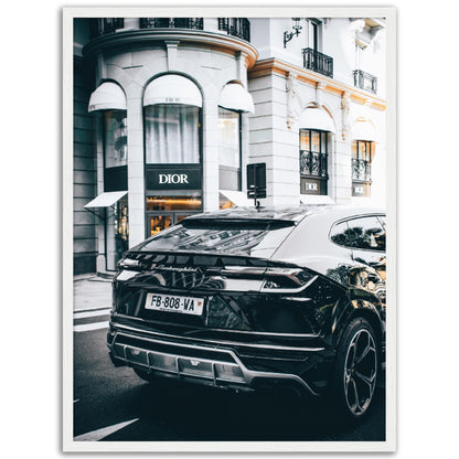 Black Lamborghini Urus Poster