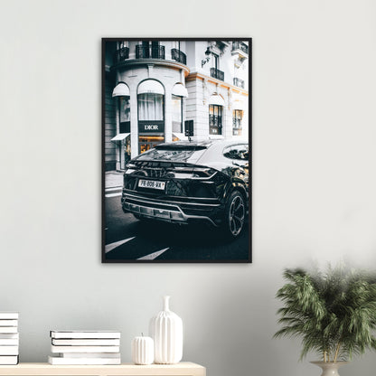 Black Lamborghini Urus Poster
