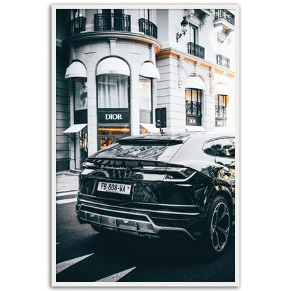 Black Lamborghini Urus Poster