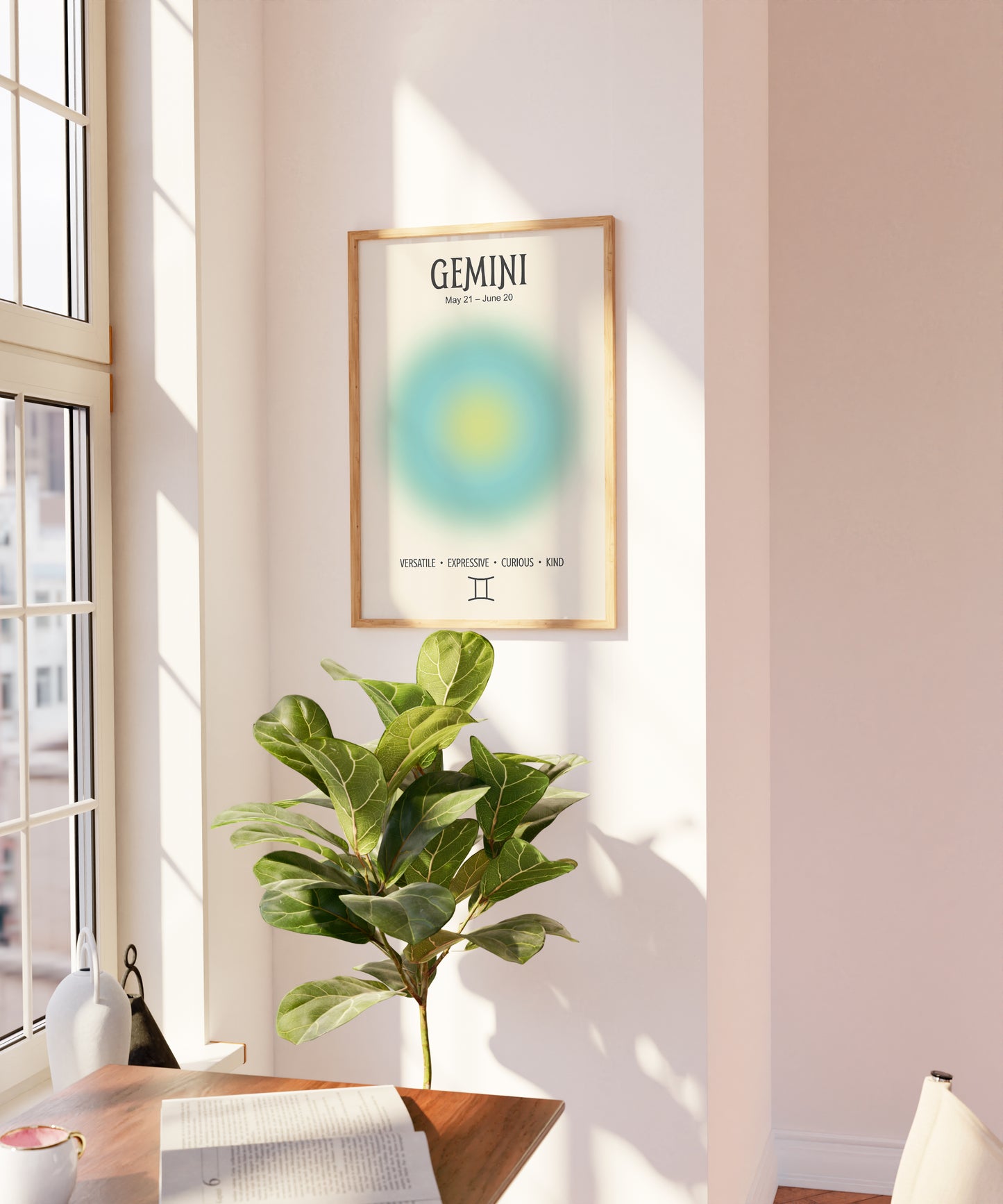 Gemini Positive Aura Zodiac Print