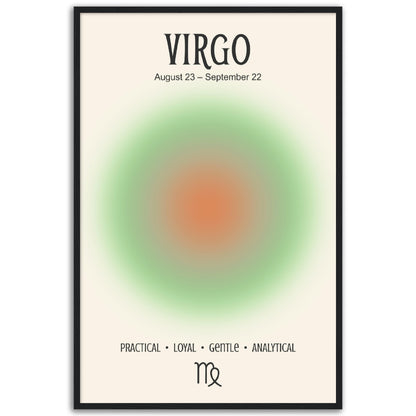 Virgo Positive Aura Zodiac Print