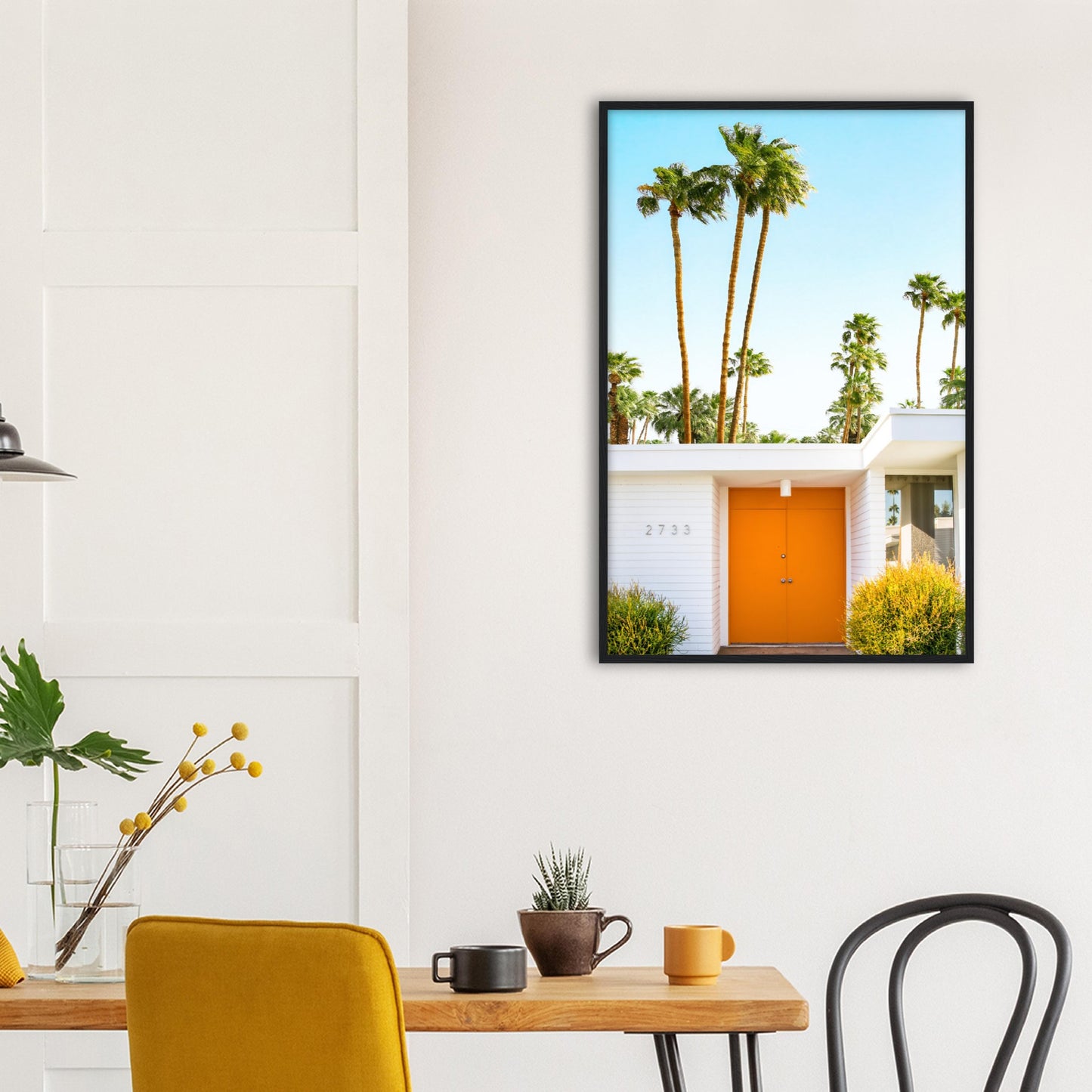 Palm Springs Orange Door Poster