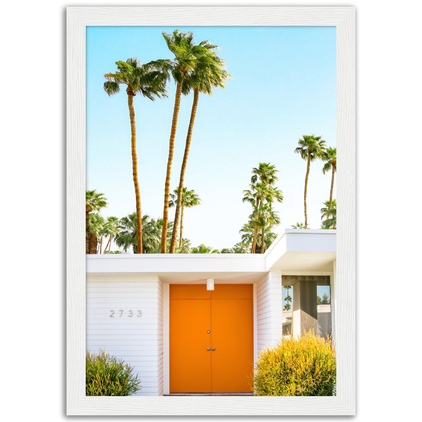 Palm Springs Orange Door Poster