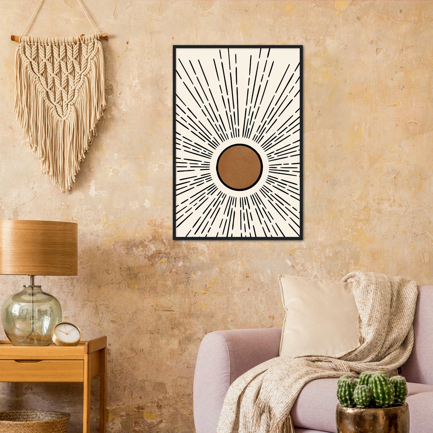 Boho Sun Art Print