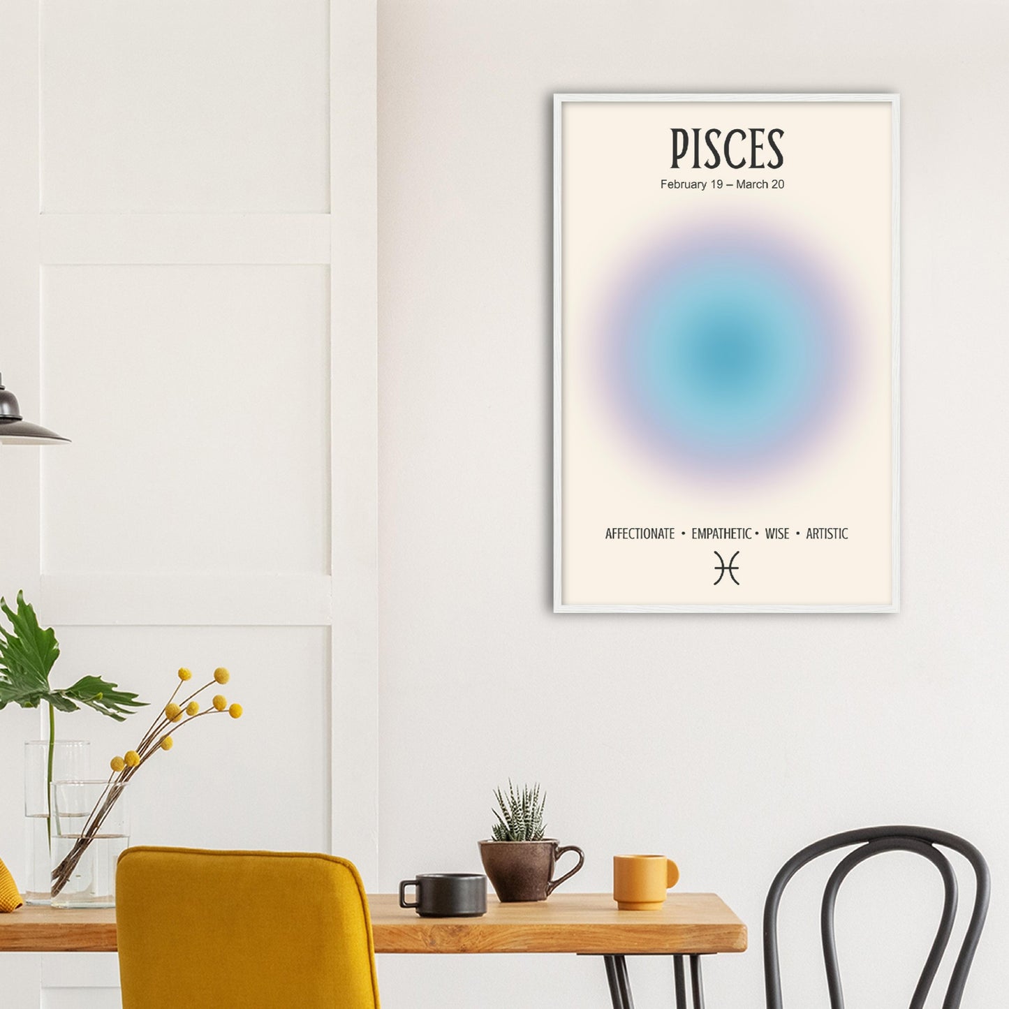 Pisces Positive Aura Zodiac Print