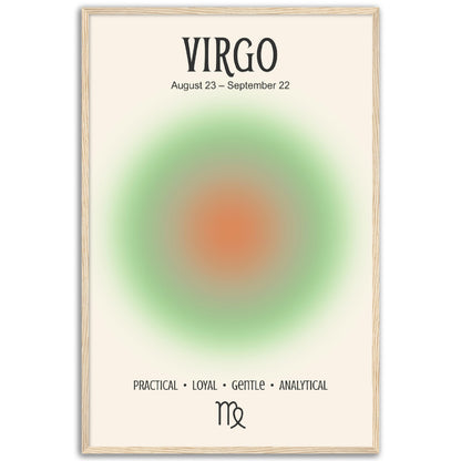 Virgo Positive Aura Zodiac Print