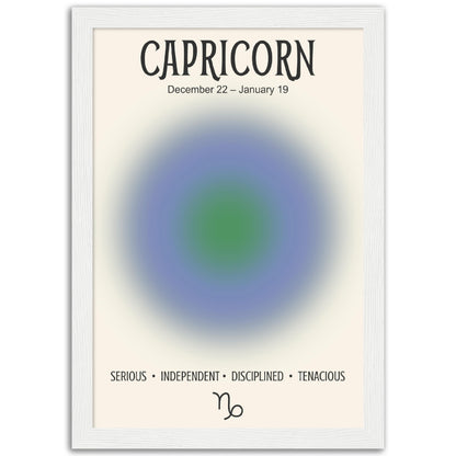 Capricorn Positive Aura Zodiac Print