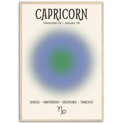 Capricorn Positive Aura Zodiac Print