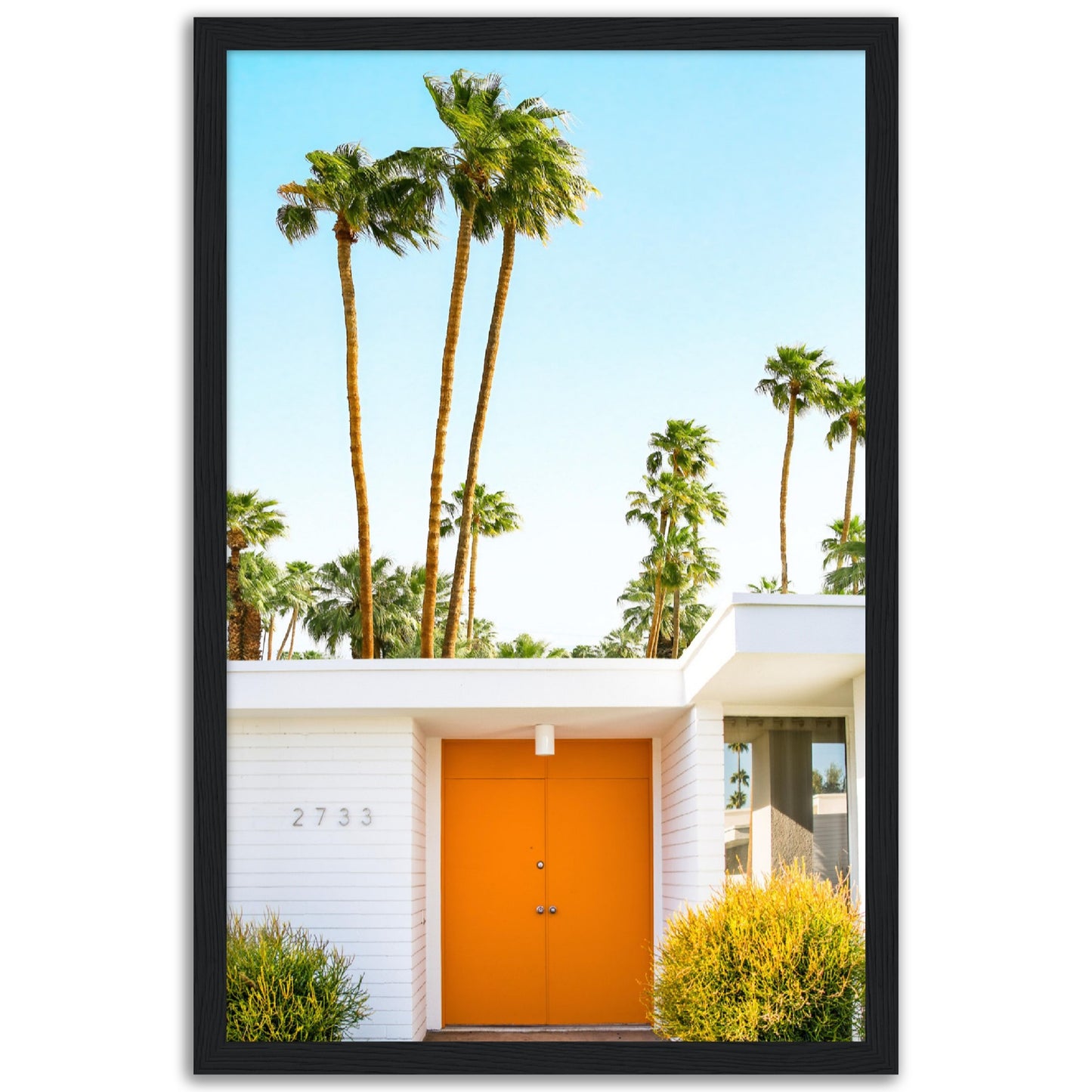 Palm Springs Orange Door Poster