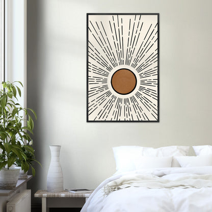 Boho Sun Art Print