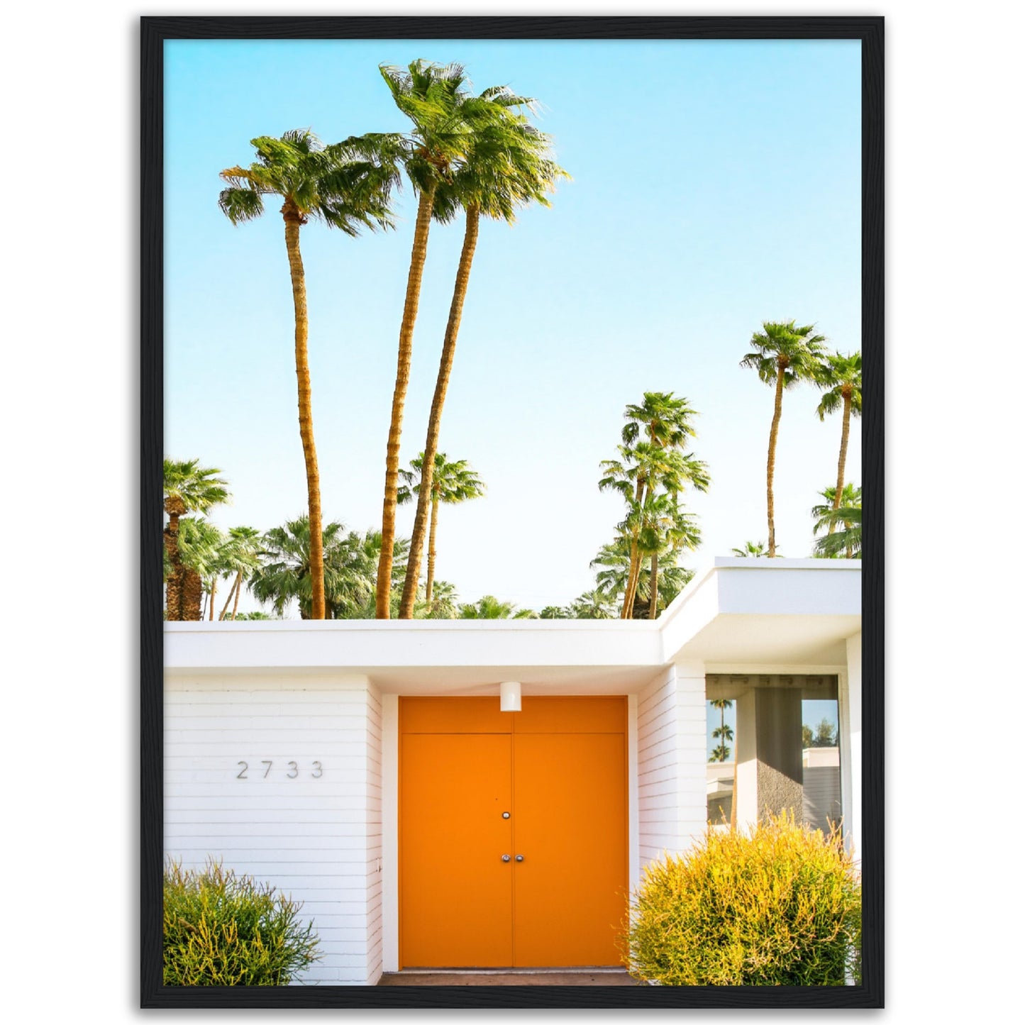 Palm Springs Orange Door Poster