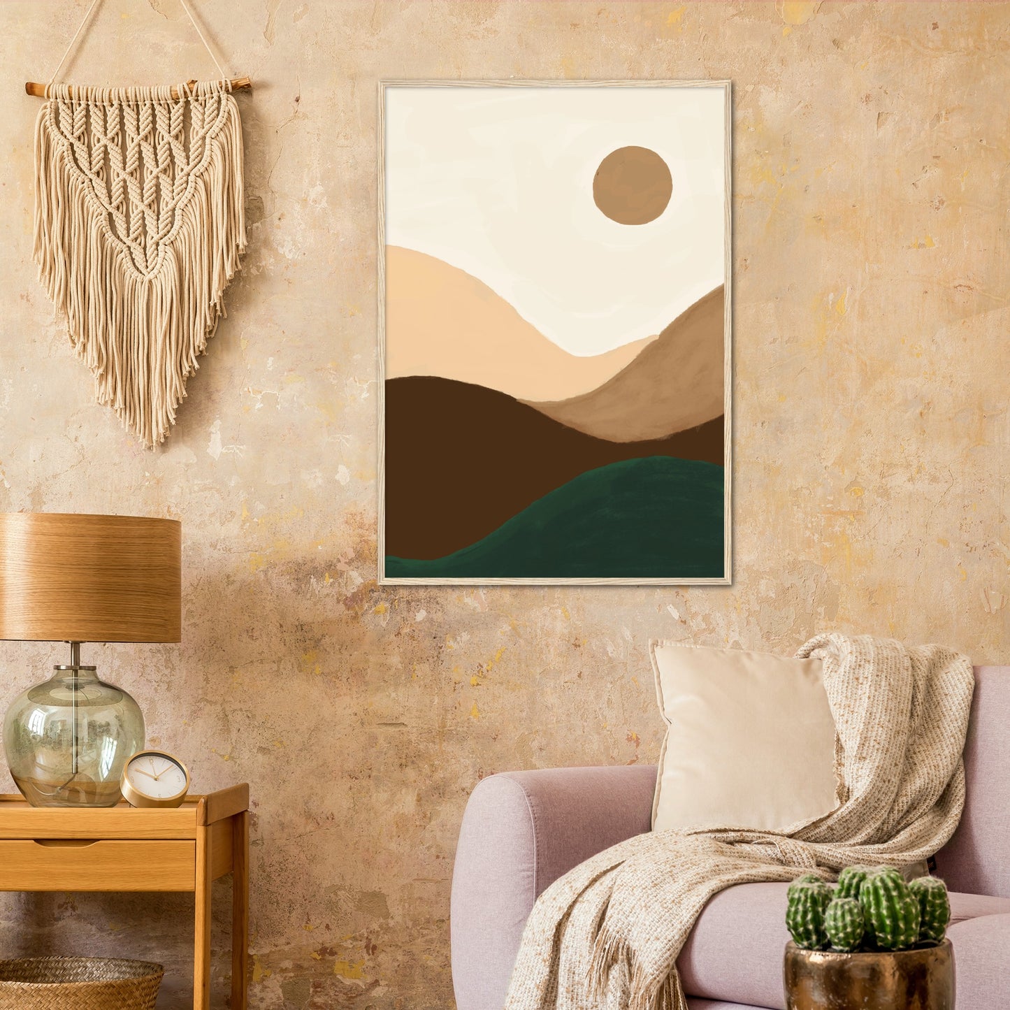 Mid Century Moon Art Print