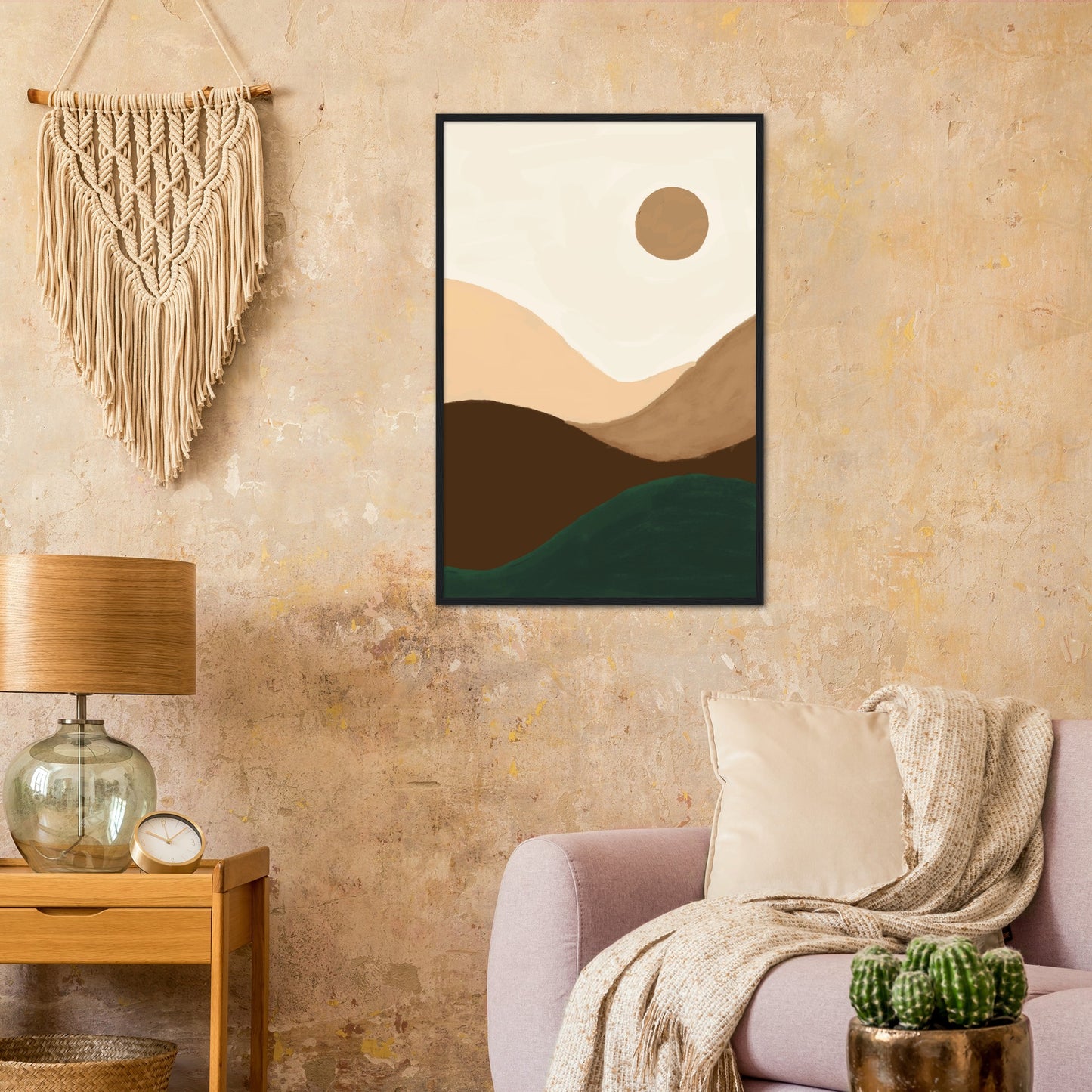 Mid Century Moon Art Print