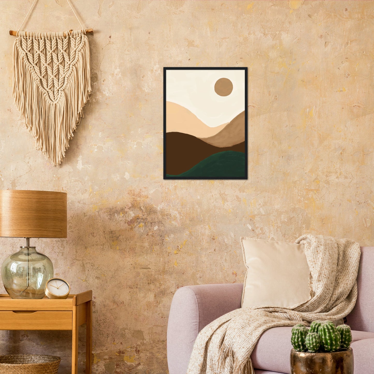 Mid Century Moon Art Print