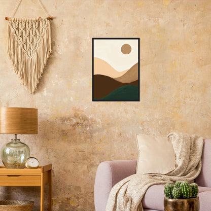 Mid Century Moon Art Print