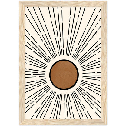 Boho Sun Art Print