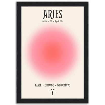 Aries Positive Aura Zodiac Art Print