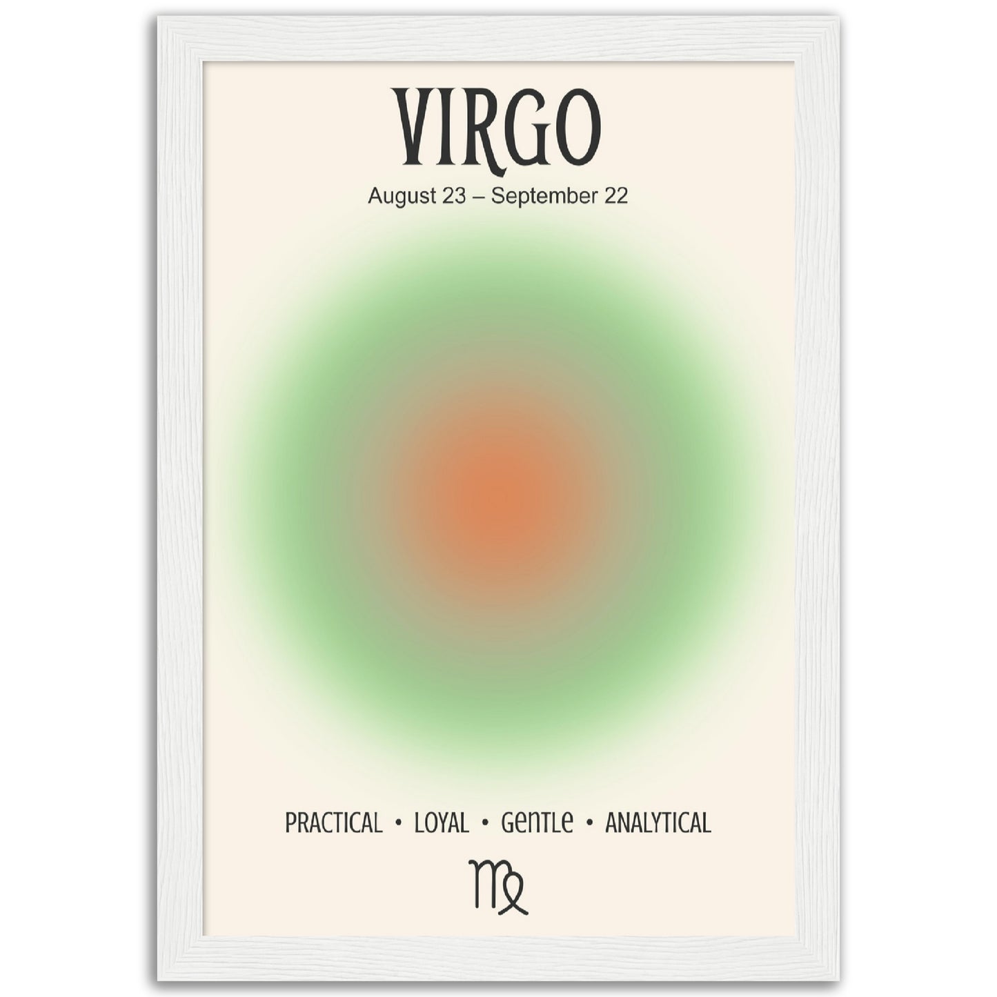 Virgo Positive Aura Zodiac Print