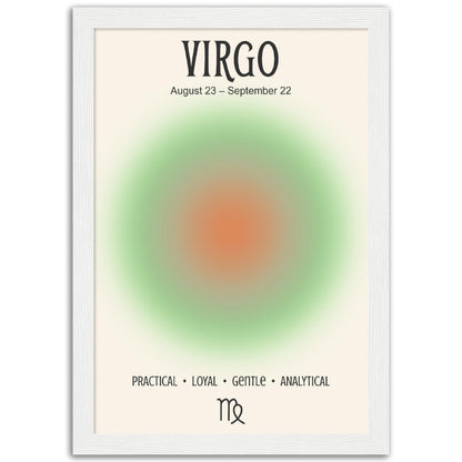 Virgo Positive Aura Zodiac Print