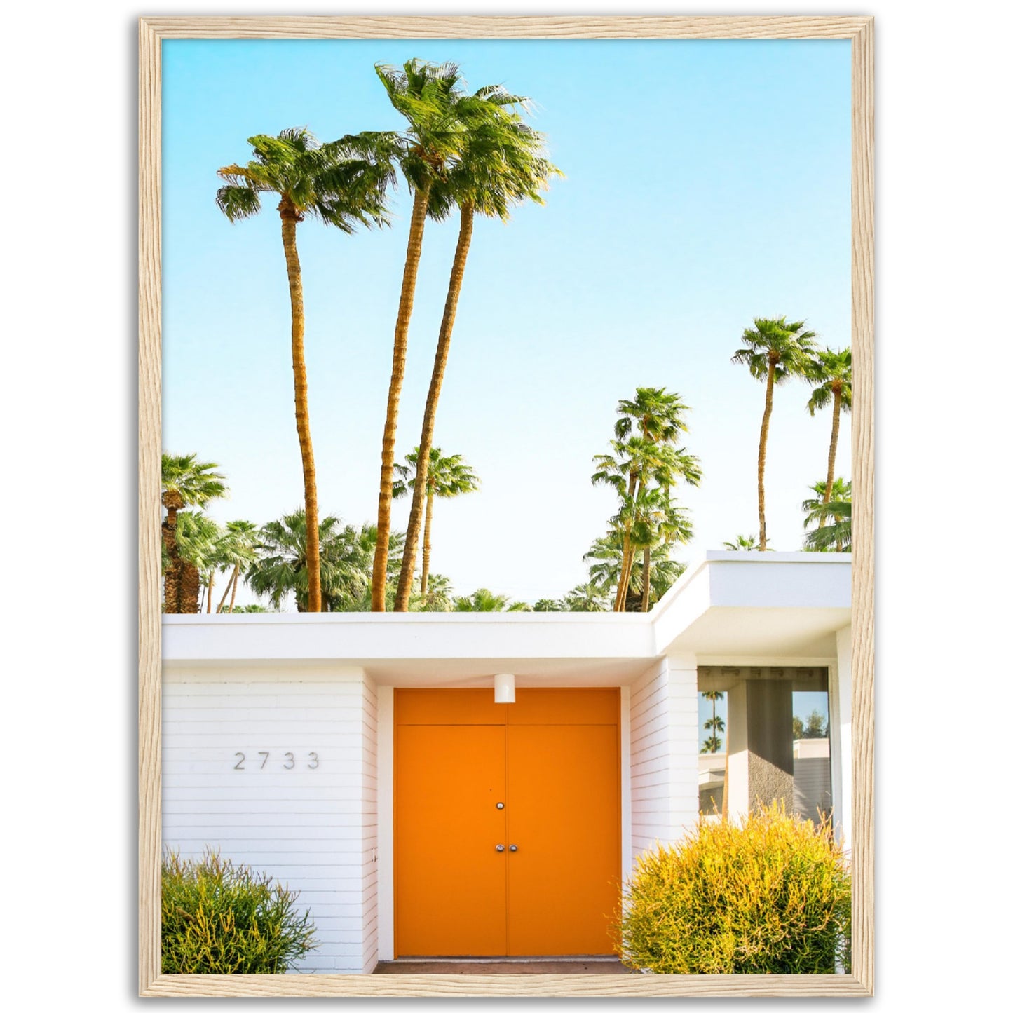 Palm Springs Orange Door Poster