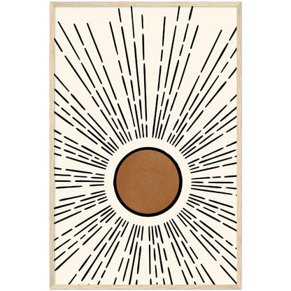 Boho Sun Art Print