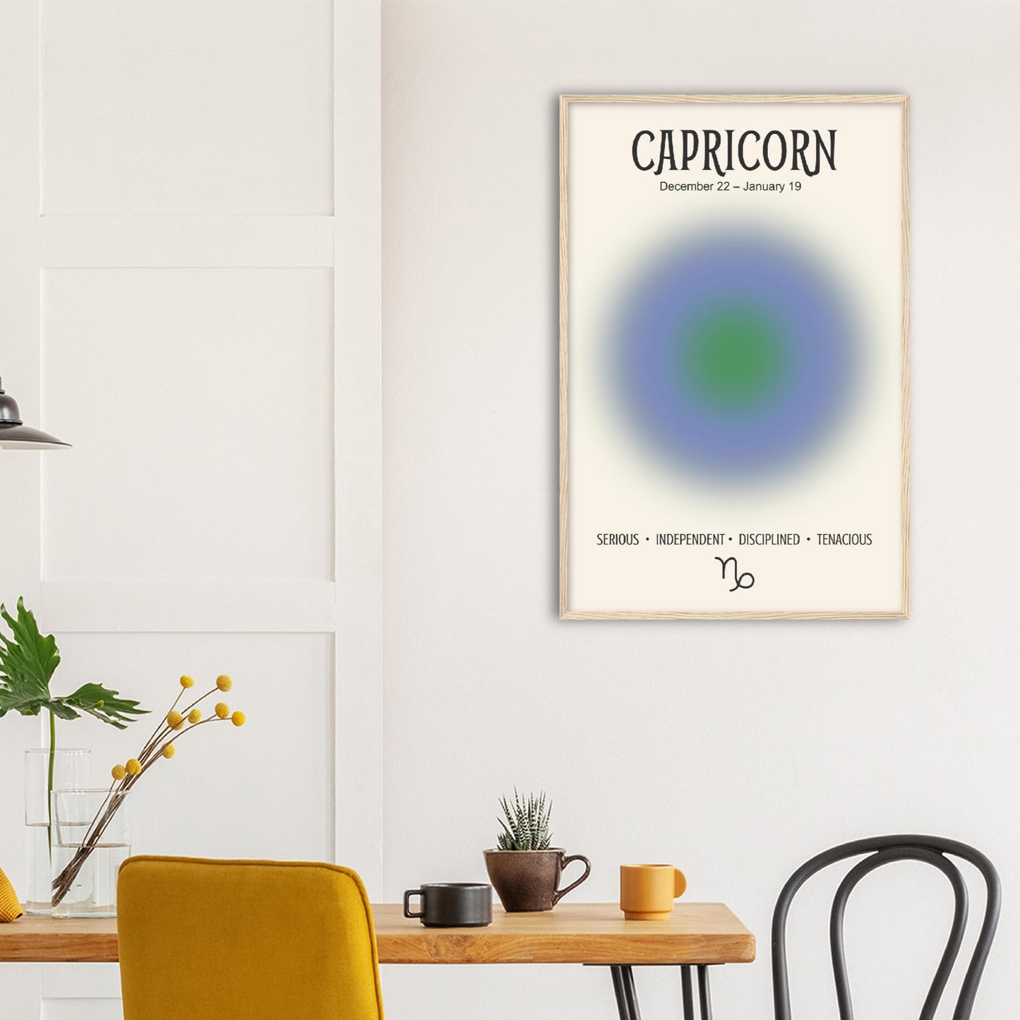 Capricorn Positive Aura Zodiac Print