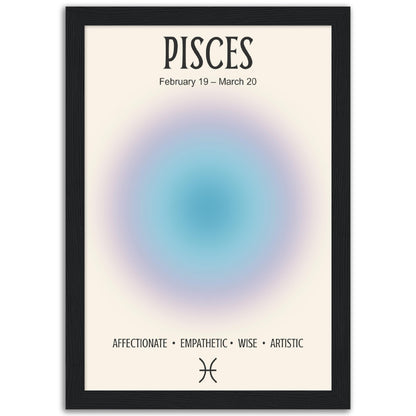 Pisces Positive Aura Zodiac Print