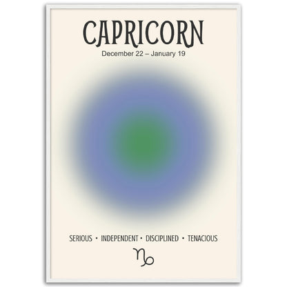 Capricorn Positive Aura Zodiac Print