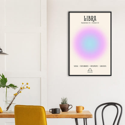 Libra Positive Aura Zodiac Print