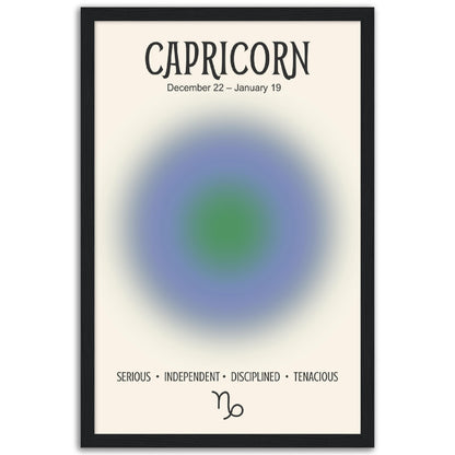 Capricorn Positive Aura Zodiac Print