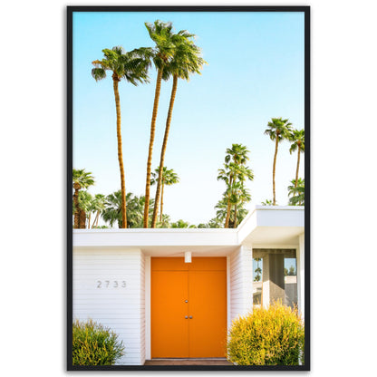 Palm Springs Orange Door Poster