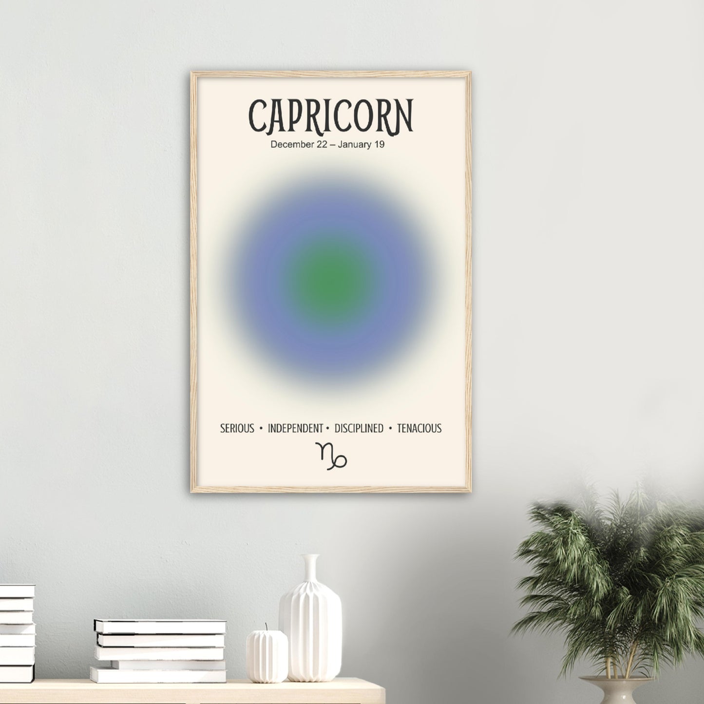 Capricorn Positive Aura Zodiac Print