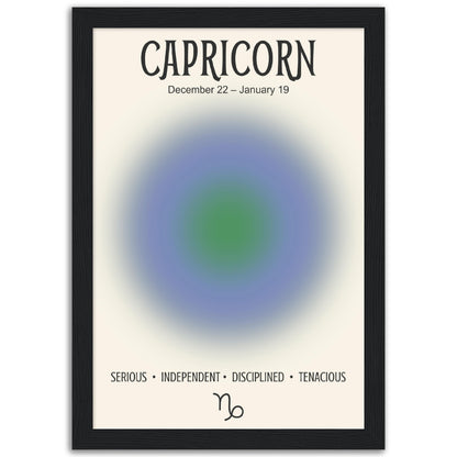 Capricorn Positive Aura Zodiac Print