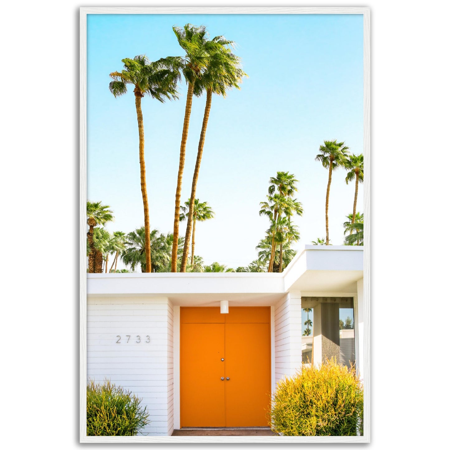 Palm Springs Orange Door Poster