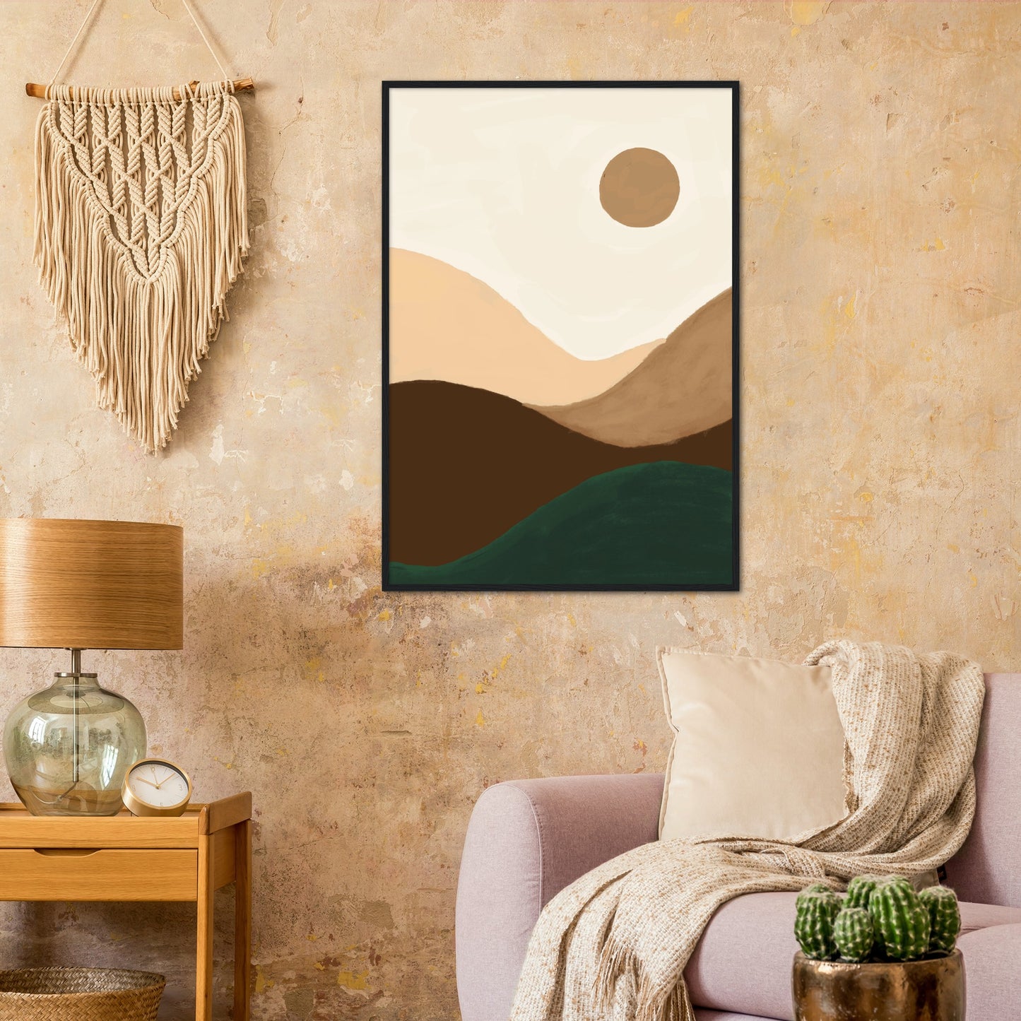 Mid Century Moon Art Print