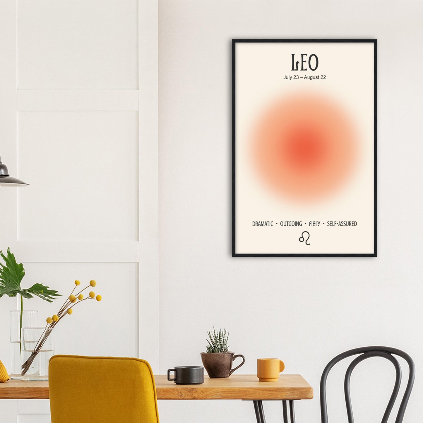 Leo Positive Aura Zodiac Print