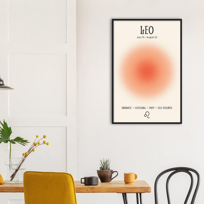 Leo Positive Aura Zodiac Print